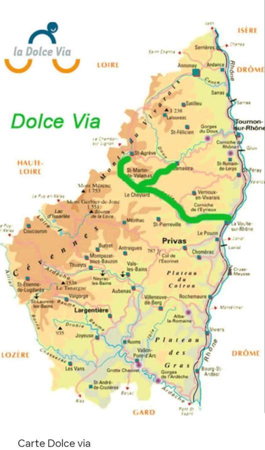 Gite Le Gravier En Haut De Villa Proche De La Dolce Via Arcens エクステリア 写真